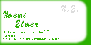 noemi elmer business card
